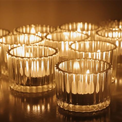 Vohocandle Clear Tea Light Candle Holders Set of 12, Glass Tealight Holders for Table Centerpiece 5 cm x 3.5 cm, Votive Candle Holder for Wedding, Birthday Party, Home Décor : Amazon.co.uk: Home & Kitchen Small Votive Candle Holders, Clear Candle Holders, Clear Candles, Glass Tealight Candle Holders, Small Candle Holders, Glass Tea Light Holders, Glass Candle Holder, Candle Cup, Tealight Candle