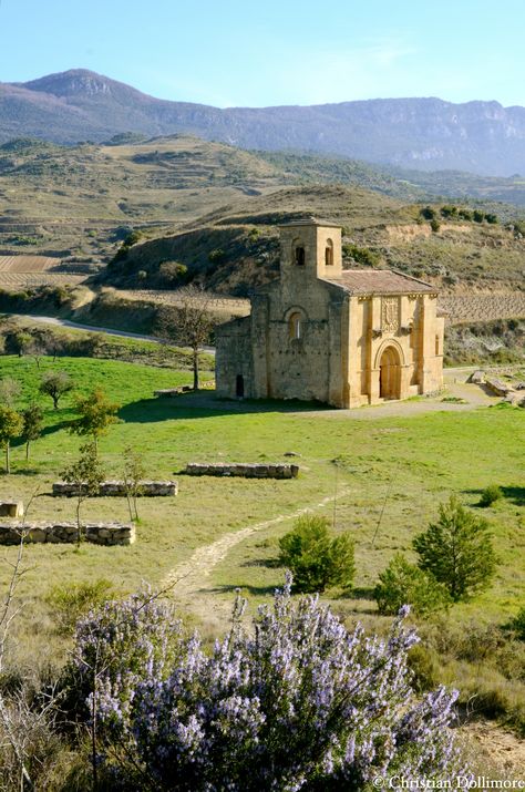 Church of Santa María de la Piscina, the only remaining building of a long-abandoned village, in the countryside of la Rioja, Spain. A mass takes place in this 13th-century chapel one day a year. Spain Countryside, Portfolio Moodboard, Spider Lilies, Rioja Spain, Abandoned Village, Spain Wedding, Finally Happy, Medieval Village, Northern Spain