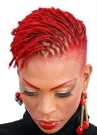 Red Dreadlocks, Short Dreads, Braids With Shaved Sides, Dread Locks, Natural Dreads, New Natural Hairstyles, Shaved Side Hairstyles, Twisted Hair, Short Locs Hairstyles