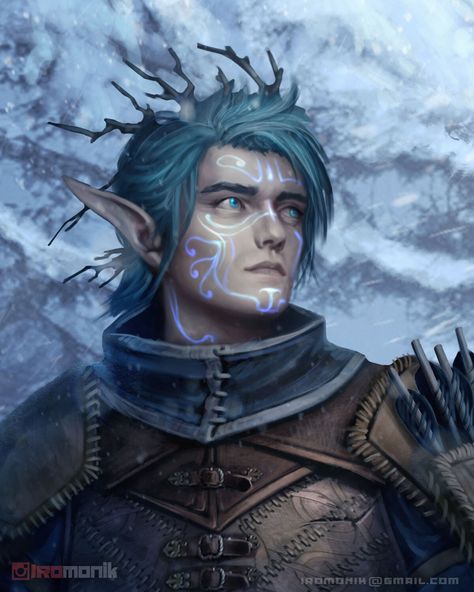 ArtStation - Araxis Eladrin Elf Winter Eladrin Dnd, Eladrin Elf, Oc Pictures, Dnd Npc, Dnd Elves, Male Elf, Dnd Homebrew, Elf Characters, Dnd Campaign