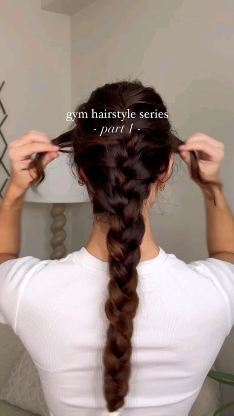 1 French Braid, How To French Braid, Magic Serum, Gym Hairstyles, Ski Helmet, French Braid, New Series, Beauty Tips, Inside Out