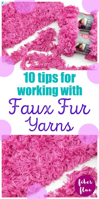 Fiber Flux: 10 Tips for Using Faux Fur Yarns Hygge Fur Yarn Crochet Patterns, Faux Fur Yarn Crochet Projects, Crochet With Fur Yarn, Faux Fur Yarn Projects, Faux Fur Knitting Patterns, Faux Fur Yarn Crochet Patterns, Fur Yarn Crochet Patterns, Fluffy Yarn Projects, Fuzzy Yarn Crochet Projects