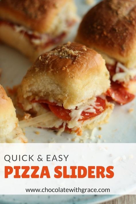 Pizza Sliders Hawaiian Rolls, Easy Pizza Sliders, Pepperoni Pizza Sliders, Pepperoni And Mozzarella, Sliders Recipes Hawaiian Rolls, Pizza Sliders, Pizza Slider, Slider Sandwiches, Hawaiian Rolls