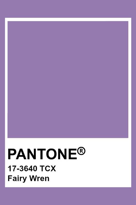 PANTONE 17-3640 TCX Fairy Wren #pantone #color #purple Pantone Colors Purple, Purple Swatches, Pantone Purple, Purple Pantone, Pantone Tcx, Chive Blossom, Pantone Color Chart, Pantone Swatches, Fairy Wren