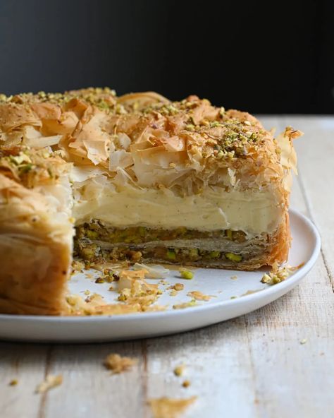 Baklava Cheesecake | Buttermilk by Sam Upscale Fall Desserts, Creamiest Cheesecake, Baklava Cheesecake, Baklava Recipe, Fun Recipes, Baklava, Greek Recipes, Cheesecake Recipes, Buttermilk