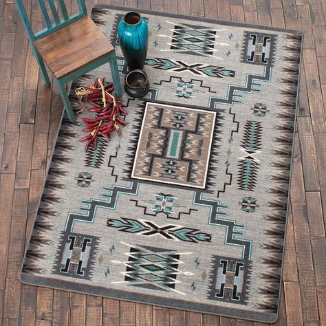 Desert Lightning Rug Collection Desert Lightning, Southwestern Rugs, Western Rugs, Southwest Rugs, Black Forest Decor, Western Furniture, Southwestern Rug, Kitchen Window Treatments, Gray Tones