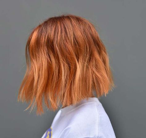 Warm Hair Color, Red Bob, Hair Color Orange, Ginger Hair Color, Copper Hair Color, Strawberry Blonde Hair, Short Wavy, Brown Blonde Hair, Orange Hair