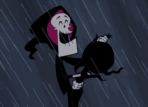 Grimm And Malaria, Grim Billy And Mandy Aesthetic, Grim Adventures, Dark Love, Cartoon Gifs, Cartoon Icons, The Grim, Aesthetic Gif, Cartoon Profile Pics