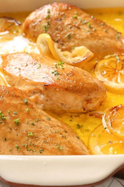 Looking for a way to brighten up your weekly dinner menu? Try Ina Garten’s lemon chicken breasts and watch as your family licks their plates clean! Ina Garten Lemon Chicken Breast, Ina Garten Tuscan Lemon Chicken, Ina Lemon Chicken, Skillet Roasted Lemon Chicken Ina Garten, Lemon Chicken Sides, Ina Garden Chicken, Chicken Lemon Recipes, Ina Garten Recipes Chicken, Ina Garten Chicken Recipes