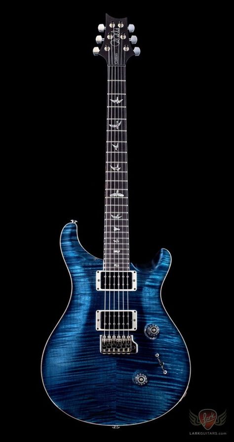 The Custom 24 is the original PRS; since its introduction, it has offered a unique tonal option for serious players and defined PRS tone and playability, allowing for fast effortless playing all o... Guitar Pictures, Guitar Inlay, Prs Guitars, Whale Blue, Guitar Rig, Cheap Guitars, Guitar Photos, Guitar Finishing, Prs Guitar