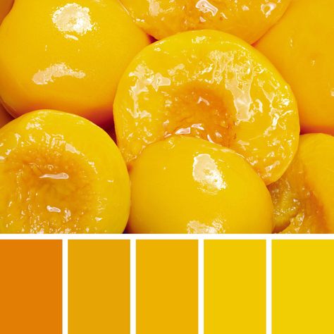 Mango Color Palette, Fruit Color Palette, Mango Color, Food Inspired, Palette Design, Canned Peaches, Color Palette Design, Character Design References, Colour Schemes