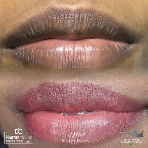 Lip Color Tattoo, Blush For Dark Skin, Cakey Makeup, Lip Blushing, Collage Photo Frame Design, Lips Inspiration, Lips Gloss, Candy Lips, Lip Blush