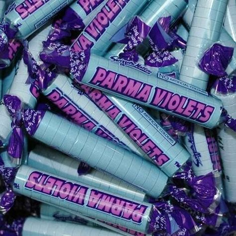 80s Sweets, Penny Sweets, Old Sweets, Old Fashioned Sweets, British Sweets, Parma Violets, Violet Aesthetic, Retro Sweets, Childhood Memories 70s