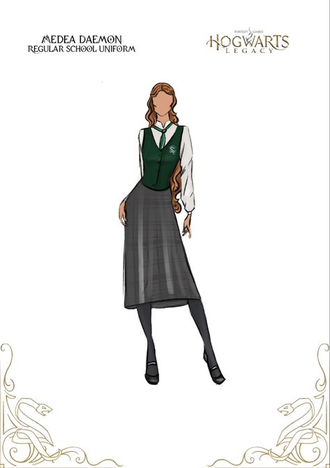 #harrypotter #hogwartslegacy #hogwartslegacyoc Hogwarts Legacy Uniform, Hogwarts Legacy Oc, Hogwarts Uniform, Hogwarts Legacy, Wizarding World, Hogwarts, Fantasy Art, Harry Potter, Anime