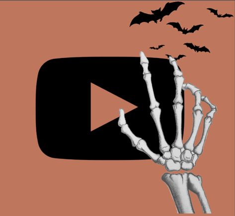 Halloween App Icons Youtube, Fall Youtube Icon, Halloween Youtube Icon, Spooky Icons For Apps, App Icon Halloween, Widget Halloween, Youtube App Icon, Autumn Icons, Halloween Widget