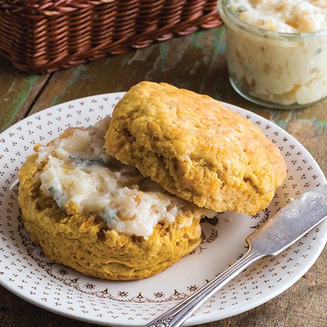 Sweet Potato Biscuits Sweet Potato Biscuits Paula Deen, Sweet Potato Butter Recipe, Sweet Potato Butter, Potato Biscuits, Recipes With Ingredients, Sweet Potato Biscuits, Breakfast Biscuits, Sweet Potato Recipes Casserole, Sage Butter