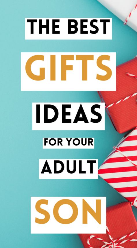 40 Best Gift Ideas For Your Adult Son - Looking for a cool gift for your adult son? Discover a wide variety of nice gifts for him, gifts he will love, no matter what he's into, from sentimental personalized gifts to the latest tech gadget and fashion accessories and much more! | Gifts for son birthday | Son birthday Gifts | Present for Christmas son | Christmas gifts for son men | Gift ideas for men | Gifts For Adult Male, Best Gifts For Adult Son, Young Adult Christmas Gifts Men, Christmas Gifts For Mom From Son, Gifts For 35 Year Old Men, Gifts Fir Men, Christmas Gifts For Men In Their 20s, Birthday Gifts For Older Brother, Gifts For Son In Law Christmas