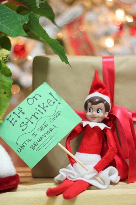 When your kids are bad! Kid Being Bad Elf On The Shelf, Kids Bad Elf On The Shelf, Elf On A Shelf Ideas For Kids Being Bad, Elf On The Shelf For When Kids Are Bad, Elf On The Shelf Ideas For Kids Being Bad, Elf On The Shelf Kids Being Bad, Kids Being Bad Elf Ideas, Elf On The Shelf Ideas To Make Kids Behave, Note From Elf When Kids Are Bad