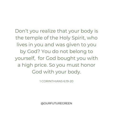 Honor God, The Holy Spirit, The Temple, Holy Spirit, Bible Verse, You Must, Bible Verses, Temple, Bible