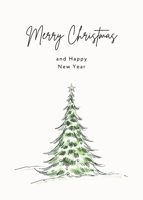 Christmas Cards Writing, Merry Christmas Poster Design, Pretty Christmas Cards, Christmas Poster Design, Minimalist Christmas Card, Merry Christmas Poster, Cute Christmas Tree, Christmas Card Template, Christmas Gift Card