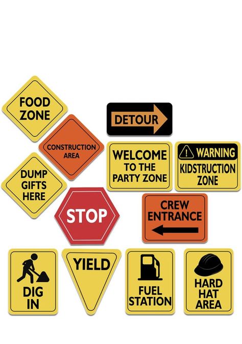 Road Signs Birthday Party, Party Zone, 35th Birthday, Road Signs, Birthday Party Themes, Birthday Ideas, 1 Year, Birthday Party, Road