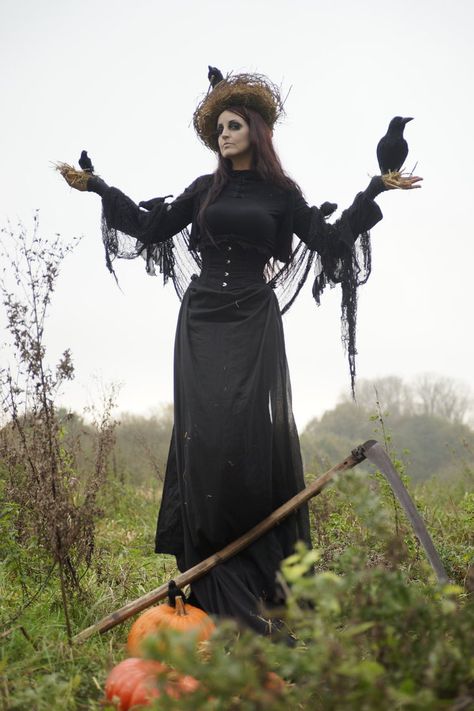 Stock - Halloween Scarecrow 13 by S-T-A-R-gazer Scarecrow Dress, Scarecrow Costume, Steam Girl, Witch Costumes, Halloween Scarecrow, Thanks A Lot, Witch Costume, Season Of The Witch, Samhain