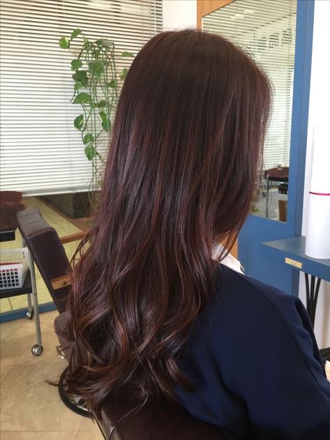 Deep Brown Hair Color Dark Auburn, Brown With Red Undertones Hair, Deep Auburn Hair Color Dark Brown Red Highlights, Mahagony Brown Hair, Brunnete Hair Ideas Colour 2023, Dark Red Highlights On Dark Hair, Cherry Brown Highlights, Brown Hair With Red Undertones, Brownish Red Hair