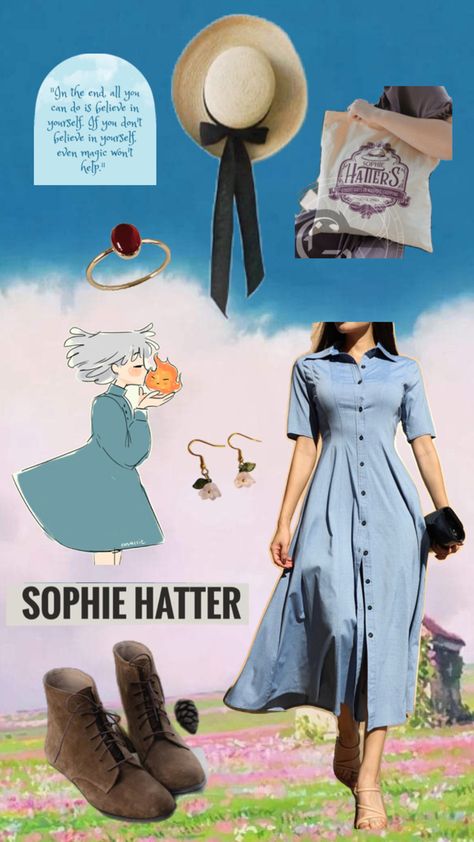 Sophie Hatter, Howl’s Moving Castle aesthetic Sophie Howls Moving Castle, Howl's Moving Castle Aesthetic, Howls Moving Castle Cosplay, Sophie Howl's Moving Castle, Sophie Hatter, Pretty Halloween Costumes, Castle Aesthetic, Anime Inspired Outfits, Howls Moving Castle