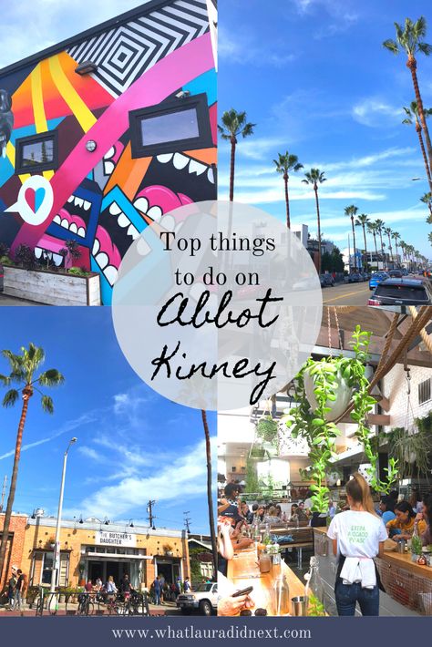 Looking for the best things to do on Abbot Kinney Boulevard, Venice? Read my guide to Abbot Kinney for the best vegan restaurants, where to get coffee, and which boutique shops to visit. Things To Do In Redding California, Los Angeles Restaurants Bucket Lists, Unique Los Angeles Experiences, Benbow Inn California, Abbot Kinney Blvd, Restaurants In Los Angeles, California Bucket List, Best Vegan Restaurants, Cali Trip