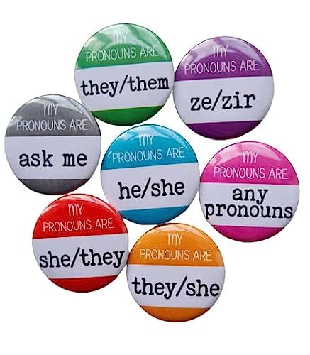 Pride and Pronouns Bulk Pack of My Pronouns Are Badges, Multicoloured Customisable Gender Pronouns Pin Badges, Pronouns LGBTQ+ Pin Brooch For Pride, 1.25 inch (32mm) Diameter Badge (Pack of 250) Alley Ideas, Pronoun Pins, Pride Badges, My Pronouns, Lgbt Quotes, Gender Pronouns, Personal Investigation, Box Crafts, Memes Random