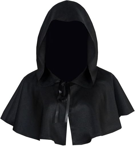 Amazon.com: Halloween Cowl Cloak Black - Medieval Wicca Pagan Hood Hat Cosplay Costumes Hooded Poncho for Men Women - Perfect Costume Choice - Great Gift Idea : Clothing, Shoes & Jewelry Poncho For Men, Cloak Black, Mens Poncho, Hat Cosplay, Black Cloak, Hood Hat, Black Hood, Hooded Poncho, Cloak