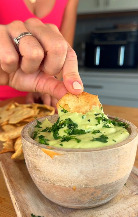 Creamy Avocado Yogurt Dip  — dliciouslyinspired Avocado Yogurt Dip, Avocado Yogurt, Greek Yogurt Ranch, Ranch Seasoning Mix, Yogurt Dip, Ripe Avocado, Seasoning Mixes, Fresh Veggies, Fresh Cilantro