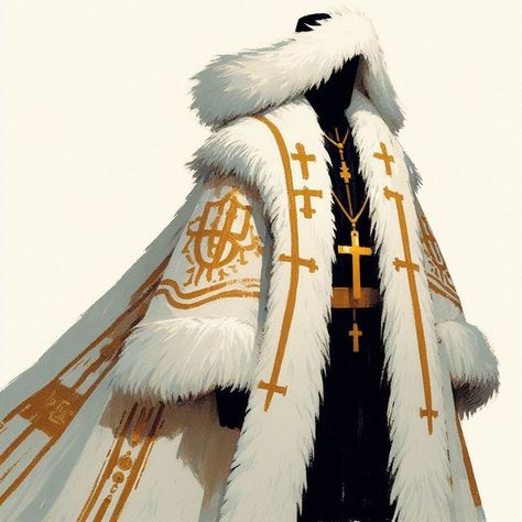 Fantasy Priest, Priest Character Design, Egyptian Character Design, Priest Outfit, Priest Robes, Vampire Au, Fantasy Items, Creature Artwork, High Priest