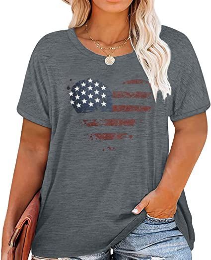 American Flag Heart T-Shirt Plus Size Women 4th of July Shirts USA Patriotic Short Sleeve Summer Tops American Flag Tank Top, Thanksgiving Outfit Women, Patriotic Stars, Usa Patriotic, Plus Size Tank Tops, Casual Vest, Summer Tank Tops, Flower Tops, Casual Tops For Women