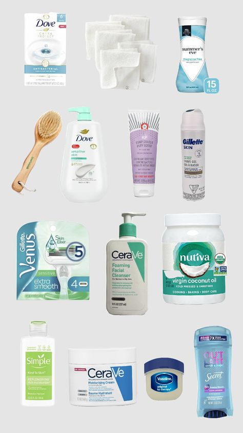 Sensitive Skin Hygiene Routine #hygiene #selfcare #showerroutine #spanight #sensitiveskin #fragrancefree Hygiene Products Sensitive Skin, Sensitive Skin Aesthetic, Body Care For Sensitive Skin, Sensitive Skin Hygiene, Sensitive Skin Routine, Sensitive Skin Care Routine, Body Hygiene, Hygiene Routine, Shave Gel