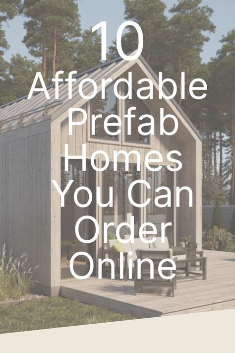 Are you looking for the perfect home but don't have the time for a lengthy and costly construction process? Look no further than Craft-Mart's amazing collection of 10 affordable prefab homes you can order online. With options ranging from cozy cabins to spacious family homes, Craft-Mart's prefabricated homes offer a hassle-free and cost-effective way to get the home of your dreams. Prefab Home Designs, Prefab Cottage Homes, Prefabricated Houses Prefab Cottages, Prefab Addition To Home, Build Cheap House, Kit Houses Prefab, Prefab Tiny Home, Prefabricated Houses Design, Prefab Cabins Affordable