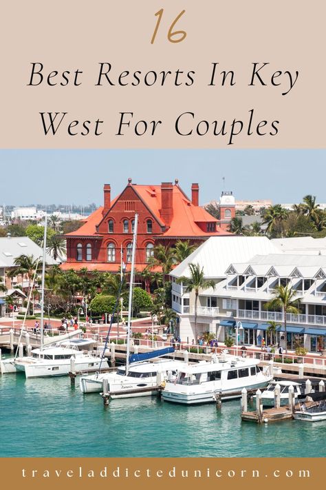 Romantic resorts in Key West / Key West hotels for couples / Couples getaways / Florida retreats #keywest #keywestresorts Key West Resorts For Couples, Key West Honeymoon, Florida Babymoon, Florida Keys Resorts, Florida Keys Beaches, Key West Beaches, Travel Key West, Key West Hotels, Couples Resorts