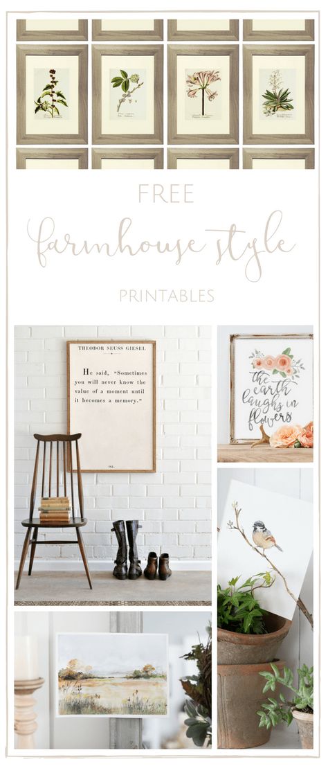 20+ Free Farmhouse Printables - Making it in the Mountains Free Farmhouse Printables, Farmhouse Printables, Budget Decorating, Baby Shower Decor, Farmhouse Charm, Decor Guide, Country House Decor, Easy Home Decor, Décor Diy