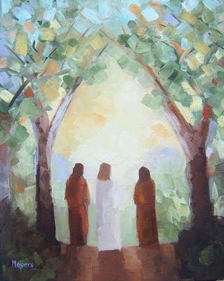 ILLUMINATIONS: The Emmaus Road Road To Emmaus, Worship Art, Religious Artwork, Pictures Of Christ, Lds Art, Prophetic Art, Jesus Painting, Easter Art, Biblical Art