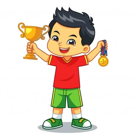 Boy win the contest earn trophy and meda... | Premium Vector #Freepik #vector #kids #education #green #character Geeky Boy, Chinese New Year Background, Kids Awards, Physical Activities For Kids, Trophies And Medals, Pumpkin Vector, Kids Vector, Music Toys, New Years Background