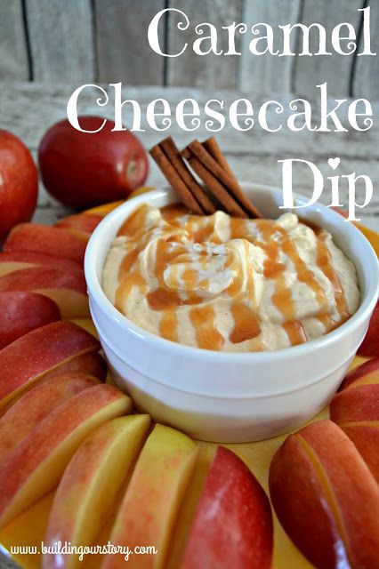 Apple Dips, Caramel Cheesecake Dip, Dips Easy, Cream Cheese Apple Dip, Fruit Appetizers Easy, Cheesecake Apple, Apple Dip Recipe, Cheesecake Dip Recipe, Fruit Dips