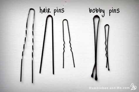 Humblebee & Me | Hair Pins = Bobby Pins' Far More Useful Sister | the difference between #bobbypins & #hairpins U Pins For Hair, How To Use Hair Pins, Epic Hairstyles, Pin Hairstyles, Pin Crafts, Beauty Makeup Photography, Pride Prejudice, Graphic Ideas, Hair Braid