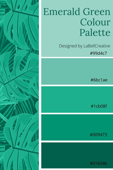 Emerald Green Color Palette Hex Code, Emerald Green Pallete Colour Palettes, Emerald Green Hex Code, Emerald Green And Blue Color Palette, Shades Of Teal Color Palettes, Emerald Green Colour Palette, Green Hex Codes, Emerald Green Pantone, Emerald Green Palette