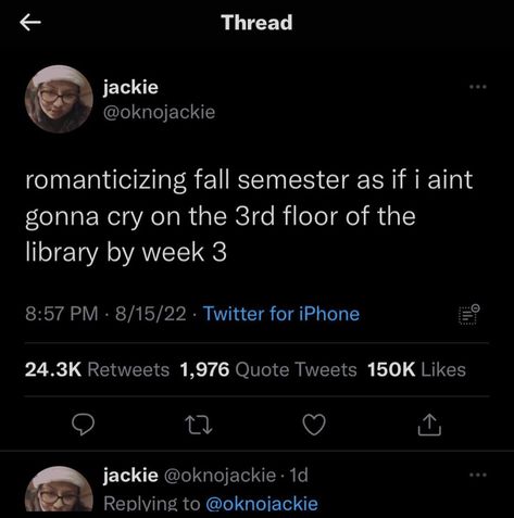 Semester Dump Captions, Tweets About Studying, Fall Tweets, Fall Season Tweets, Relatable Student Tweets, College Life Humor, College Hbcu, Hbcu Colleges, Trending Tiktok