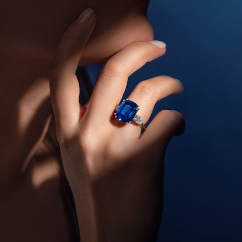 The color of deep water. A one-of-a-kind Alaghband ring crowned with a mesmerizing over 10-carat Ceylon blue sapphire. #Alaghband #AlaghbandWishes #Diamonds #BlueSapphire #Ring #Jewelry #Dubai #dubaimall Ceylon Blue Sapphire, Ceylon Sapphire, Dubai Mall, Jewelry Fashion Trends, Crown Ring, Deep Water, December 25, Ring Jewelry, Blue Sapphire