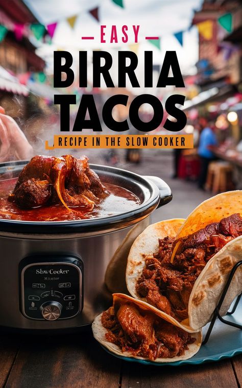 RECIPE , easy recipe , Fall ,
Decor Neutral Fall ,food Fall ,recipe Inspiration ,Fall recipe Birria Tacos Recipe Crockpot, Easy Birria Tacos, Birria Tacos Recipe, Slow Cooker Salisbury Steak, Recipe Slow Cooker, Easy Taco Recipes, Traditional Mexican Dishes, Birria Tacos, Recipe App