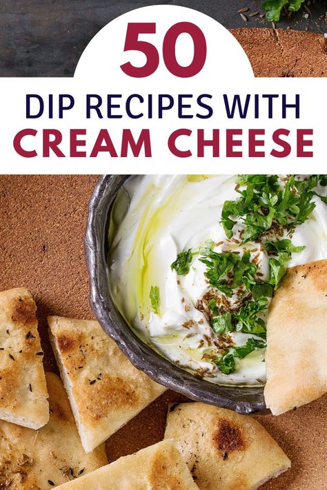 Cream Cheese Dip Ideas, Baked Dips With Cream Cheese, Quick Dips With Cream Cheese, Appetizer Recipes Using Cream Cheese, Ranch Dip With Cream Cheese, Uses For Cream Cheese, Creme Cheese Recipe, Appetizer Recipes Cream Cheese, Easy Dip With Cream Cheese