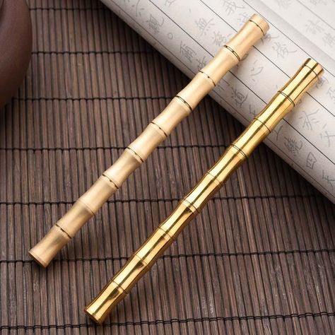 Smarter Shopping, Better Living! Aliexpress.com Blue Ink Pen, Bamboo Gifts, Bamboo Pen, School Pens, Bamboo Design, Metal Pen, Metal Ball, Writing Supplies, Pen Gift