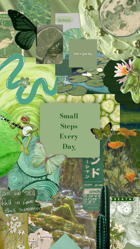 Small Steps Every Day Wallpaper, Small Steps Every Day, Day Wallpaper, Positive Wallpapers, Motivational Wallpaper, Small Steps, Green Aesthetic, Shoe Store, Wallpaper Quotes