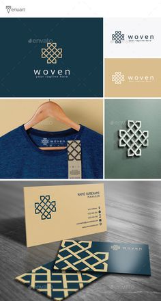 Weaving Logo, Patron Logo, Logo Typo, Thai Design, Logo Presentation, Beautiful Logos Design, Textile Logo, Abstract Logo, Modern Logo Design